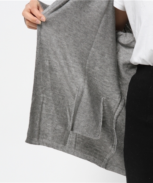 OUTLET（アウトレット）の「【DouDou】着流シカーディガン（カーディガン/ボレロ・レディース・ベージュ/チャコールグレー/グレー・FREE）」の10枚目の写真
