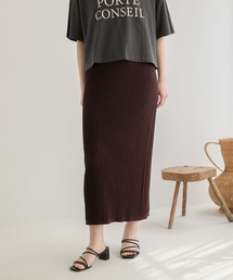 LOWRYS FARM | ヘンケイリブニットマキシスカート　346398(スカート)