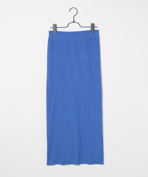 LOWRYS FARM（ローリーズファーム）の「ヘンケイリブニットマキシスカート　346398（スカート・レディース・ブルー/ダークブラウン/ブラック・FREE）」の10枚目の写真