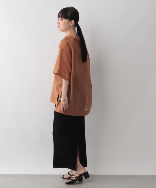 LOWRYS FARM（ローリーズファーム）の「ヘンケイリブニットマキシスカート　346398（スカート・レディース・ブルー/ダークブラウン/ブラック・FREE）」の18枚目の写真