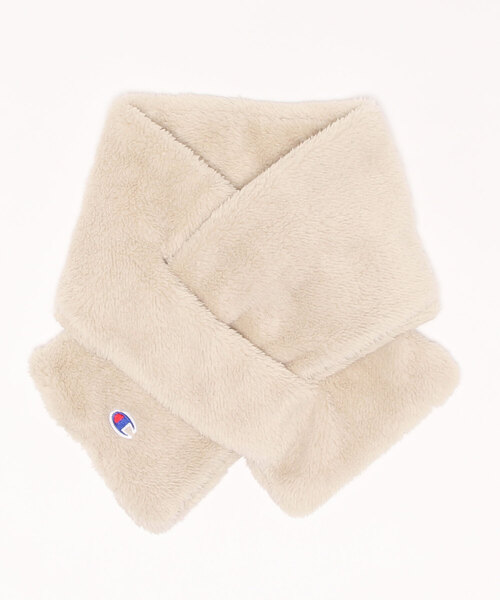 Champion（チャンピオン）の「Champion/チャンピオン　差し込みマフラー（マフラー・レディース・ブラウン/ネイビー/ベージュ/ブラック/オフホワイト/グレー・ONE SIZE）」の2枚目の写真