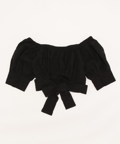 ENVYM（アンビー）の「バックリボンＢＬ（シャツ/ブラウス・レディース・ホワイト/ブラック/ブルー・FREE）」の12枚目の写真