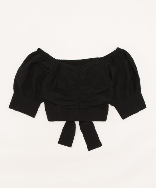 ENVYM（アンビー）の「バックリボンＢＬ（シャツ/ブラウス・レディース・ホワイト/ブラック/ブルー・FREE）」の15枚目の写真