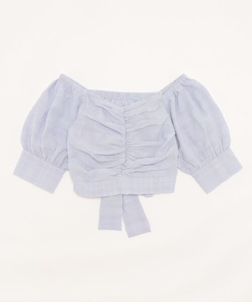 ENVYM（アンビー）の「バックリボンＢＬ（シャツ/ブラウス・レディース・ホワイト/ブラック/ブルー・FREE）」の19枚目の写真