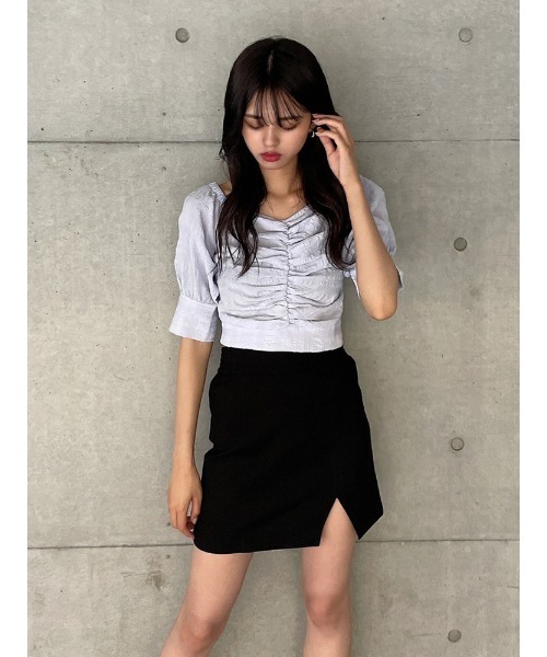 ENVYM（アンビー）の「バックリボンＢＬ（シャツ/ブラウス・レディース・ホワイト/ブラック/ブルー・FREE）」の17枚目の写真