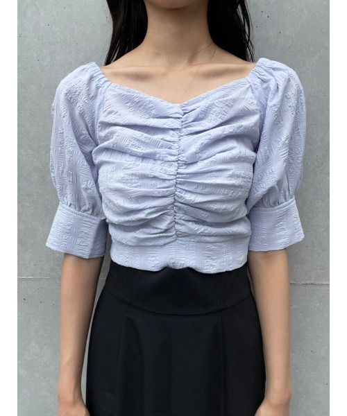 ENVYM（アンビー）の「バックリボンＢＬ（シャツ/ブラウス・レディース・ホワイト/ブラック/ブルー・FREE）」の22枚目の写真