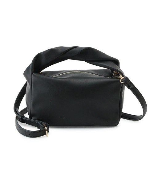 ROPE' PICNIC（ロペピクニック）の「【WEB限定カラー:シルバー】ツイストハンドルホーボーミニショルダーバッグ（ショルダーバッグ・レディース・ブラック/キナリ/イエロー系その他3/ダークグリーン/シルバー・FREE）」の13枚目の写真