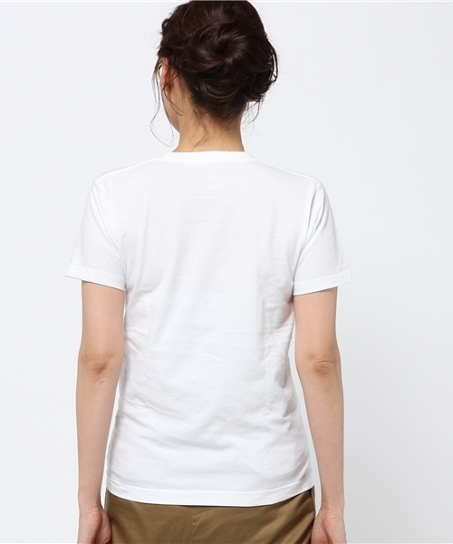 SHIPS for women（シップスフォーウィメン）の「Hanes×SHIPS:2-PACK コットンTEE◇（Tシャツ/カットソー・レディース・ホワイト・X-SMALL）」の8枚目の写真