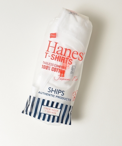 SHIPS for women（シップスフォーウィメン）の「Hanes×SHIPS:2-PACK コットンTEE◇（Tシャツ/カットソー・レディース・ホワイト・X-SMALL）」の9枚目の写真