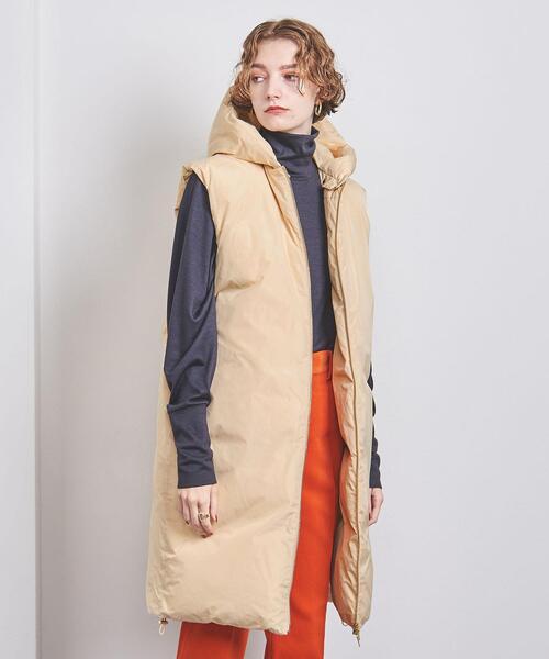 UNITED ARROWS(ユナイテッドアローズ)の「P/SI ダウン ベスト(ダウンベスト・レディース・ナチュラル/ブラック・38/36)」の10枚目の写真