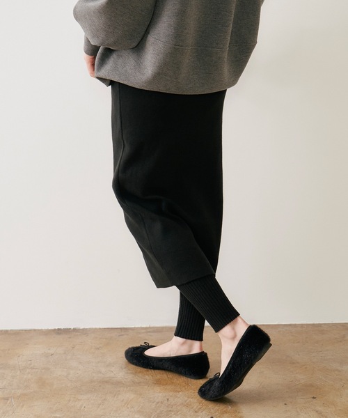 レイヤードニットスカートパンツ Emma Taylor│STYLEDOOR