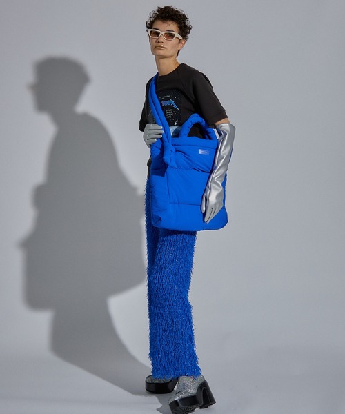 MAISON SPECIAL(メゾンスペシャル)の「SPACE TOURハーフスリーブトップ【MAISON SPECIAL/メゾンスペシャル】(スウェット・レディース・ブラック/ブルー/イエロー・FREE)」の5枚目の写真