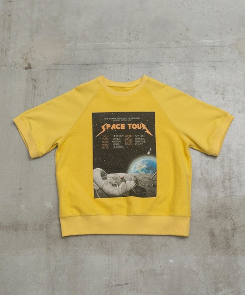 MAISON SPECIAL(メゾンスペシャル)の「SPACE TOURハーフスリーブトップ【MAISON SPECIAL/メゾンスペシャル】(スウェット・レディース・ブラック/ブルー/イエロー・FREE)」の15枚目の写真