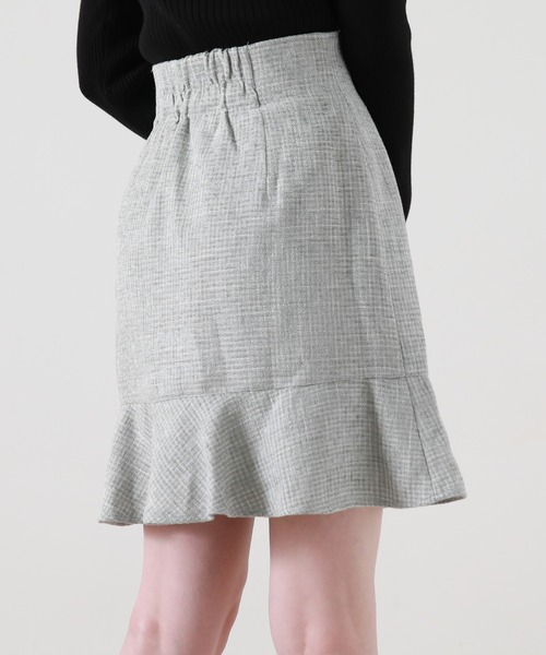 Cheek（チーク）の「ツイードミニマーメイドスカート（スカート・レディース・グレー/ワイン/ブラック・SMALL/MEDIUM）」の18枚目の写真