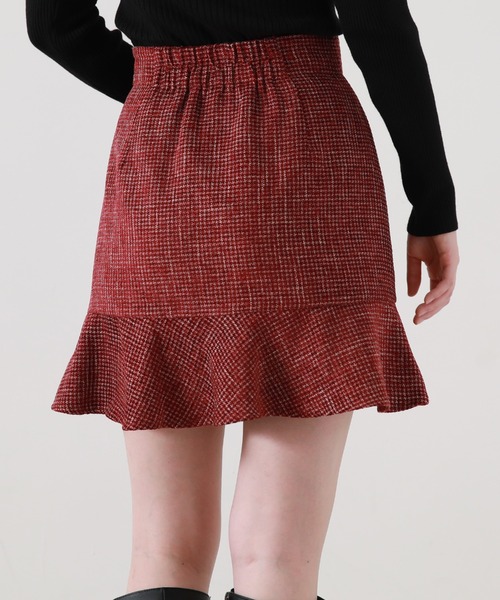 Cheek（チーク）の「ツイードミニマーメイドスカート（スカート・レディース・グレー/ワイン/ブラック・SMALL/MEDIUM）」の22枚目の写真