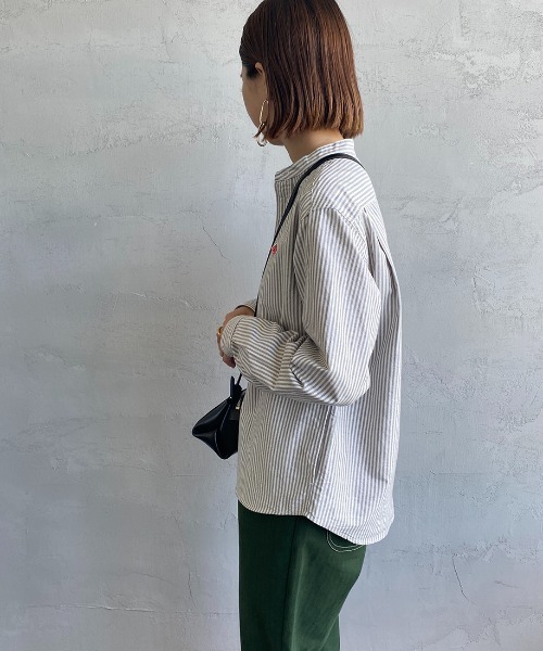 DANTON/ダントン] バンドカラー オックスフォードシャツ（シャツ