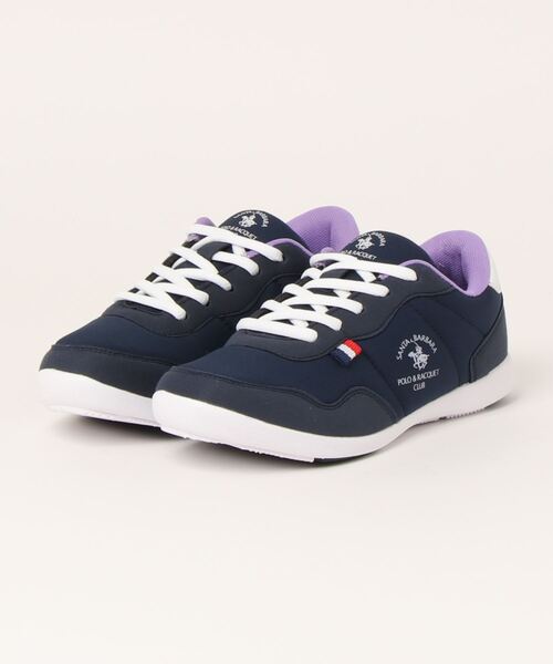 Santa Barbara Polo & Racquet Club(サンタ・バーバラ・ポロ & ラケット・クラブ)の「《SANTA BARBARA POLO&RACQUET CLUB》FK 1058(スニーカー・レディース・ホワイト/ブラック/ネイビー・23.0cm/24.0cm/23.5cm/22.5cm/24.5cm)」の1枚目の写真