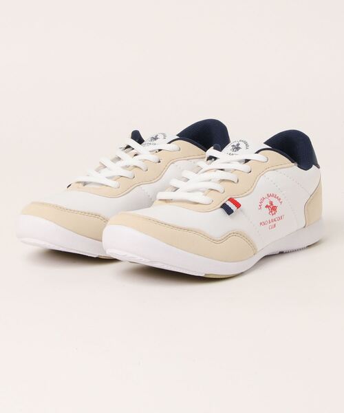 Santa Barbara Polo & Racquet Club(サンタ・バーバラ・ポロ & ラケット・クラブ)の「《SANTA BARBARA POLO&RACQUET CLUB》FK 1058(スニーカー・レディース・ホワイト/ブラック/ネイビー・23.0cm/24.0cm/23.5cm/22.5cm/24.5cm)」の2枚目の写真