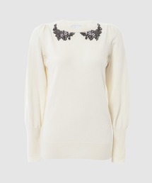 COLLEEN JUMPER CASHMERE WOOL IVORY