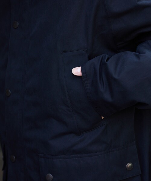 Barbour（バブアー）の「BARBOUR/バブアー 別注 BIG BEDALE/ビデイル（ブルゾン・メンズ・ブラック/オリーブ・44/46/48）」の8枚目の写真