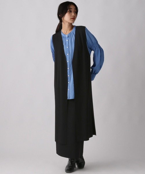 A part by(アパートバイ)の「【セット販売】ロングジレ*スカートセットアップ 147291(スカート・レディース・ブラック/ベージュ系その他・FREE)」の3枚目の写真