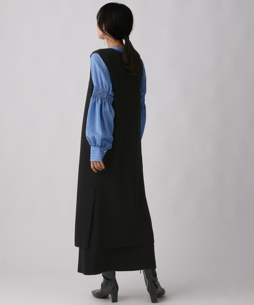 A part by(アパートバイ)の「【セット販売】ロングジレ*スカートセットアップ 147291(スカート・レディース・ブラック/ベージュ系その他・FREE)」の4枚目の写真