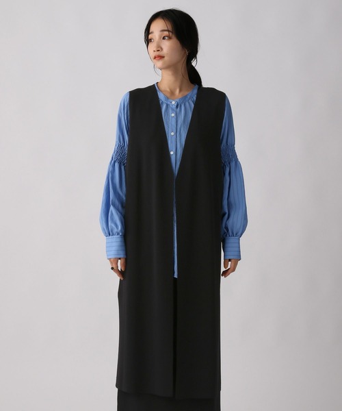A part by(アパートバイ)の「【セット販売】ロングジレ*スカートセットアップ 147291(スカート・レディース・ブラック/ベージュ系その他・FREE)」の7枚目の写真