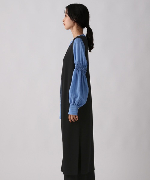 A part by(アパートバイ)の「【セット販売】ロングジレ*スカートセットアップ 147291(スカート・レディース・ブラック/ベージュ系その他・FREE)」の8枚目の写真