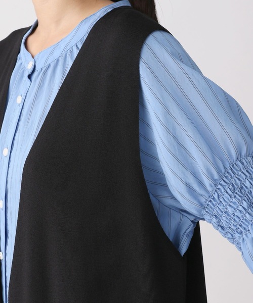 A part by(アパートバイ)の「【セット販売】ロングジレ*スカートセットアップ 147291(スカート・レディース・ブラック/ベージュ系その他・FREE)」の11枚目の写真