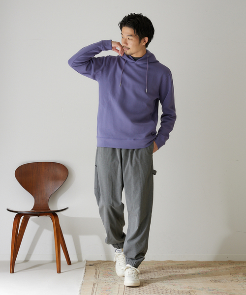 417 EDIFICE（フォーワンセブンエディフィス）の「ダンボールニットパーカー（パーカー・メンズ・ベージュ/チャコールグレー/グリーン/ブルー系その他・SMALL/X-LARGE/MEDIUM/LARGE）」の17枚目の写真