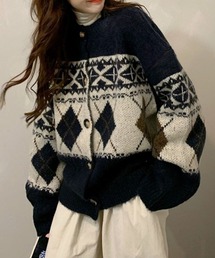 Vipoa | ノルディッククルーネックカーディガン(カーディガン/ボレロ)