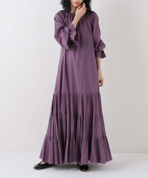 MARIHA/マリハ】夕明りのドレス 無地