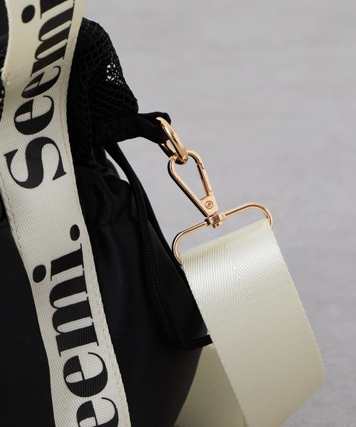 Seemi. byNICECLAUP（ シーミーバイナイスクラップ）の「【Seemi】Seemi.巾着トートBAG（トートバッグ・レディース・アイボリー/ブラック・FREE）」の18枚目の写真