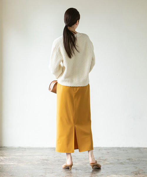 Noble（ノーブル）の「《追加》ジャージーライクカラータイトスカート