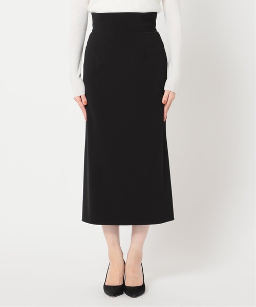 Noble（ノーブル）の「《追加》ジャージーライクカラータイトスカート 2（スカート・レディース・ブラック/ネイビー/マスタード・34/36/38）」の14枚目の写真