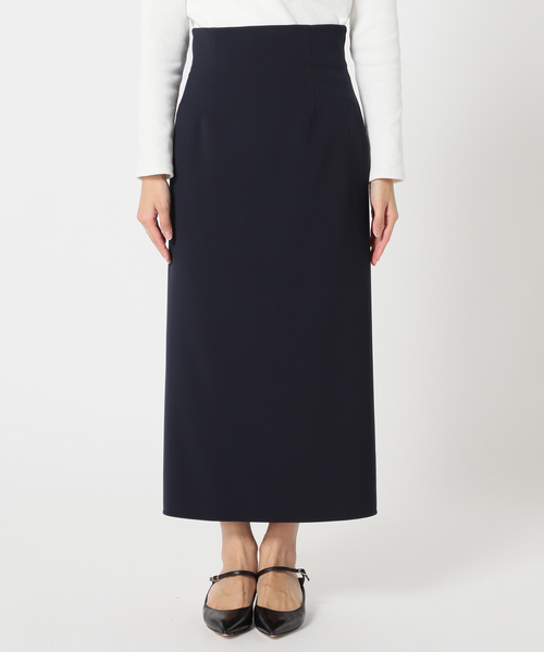 Noble（ノーブル）の「《追加》ジャージーライクカラータイトスカート 2（スカート・レディース・ブラック/ネイビー/マスタード・34/36/38）」の6枚目の写真