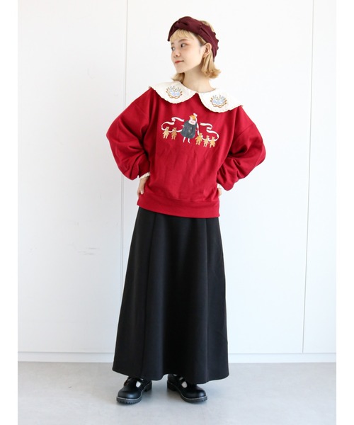 ehka sopo(エヘカソポ)の「【くらはしれい】襟刺繍ブラウス(シャツ/ブラウス・レディース・ブラック/オフホワイト/キナリ・フリ-)」の7枚目の写真