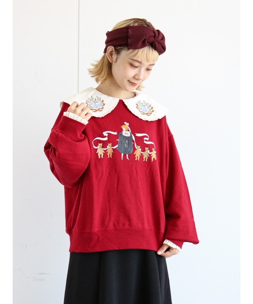 ehka sopo(エヘカソポ)の「【くらはしれい】襟刺繍ブラウス(シャツ/ブラウス・レディース・ブラック/オフホワイト/キナリ・フリ-)」の13枚目の写真