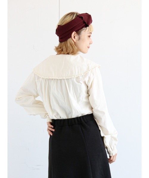 ehka sopo(エヘカソポ)の「【くらはしれい】襟刺繍ブラウス(シャツ/ブラウス・レディース・ブラック/オフホワイト/キナリ・フリ-)」の19枚目の写真