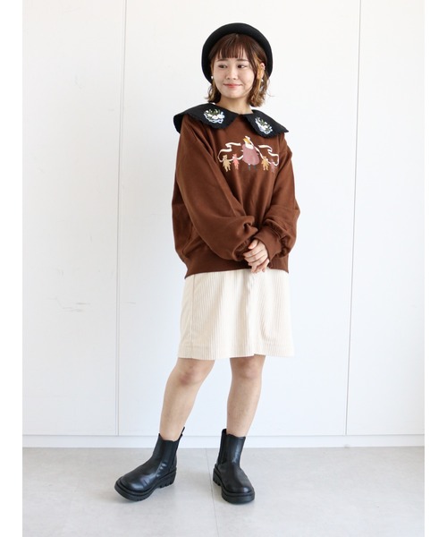 ehka sopo(エヘカソポ)の「【くらはしれい】襟刺繍ブラウス(シャツ/ブラウス・レディース・ブラック/オフホワイト/キナリ・フリ-)」の20枚目の写真