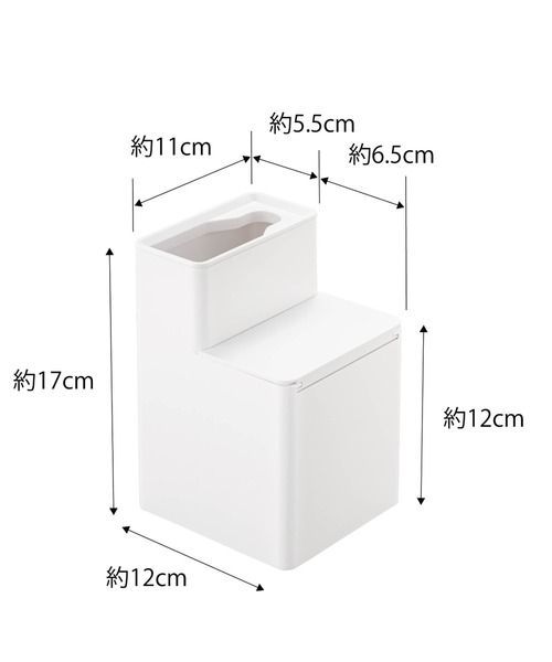 tower（タワー）の「tower 替えブラシ収納付き 流せるトイレブラシスタンド（バス/トイレグッズ・レディース・ホワイト・FREE）」の4枚目の写真