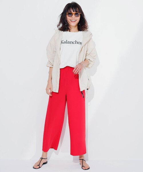 UNFILO(アンフィーロ)の「【ストレッチ/洗える】出会えるパンツ ワイド(その他パンツ・レディース・アイボリー系/ライトグリーン系/ライトグレー系/ブラウン系/ダルブルー系/ブラック系/ライトイエロー系/ローズ系/レッド系・LARGE/MEDIUM/X-SMALL/SMALL)」の8枚目の写真