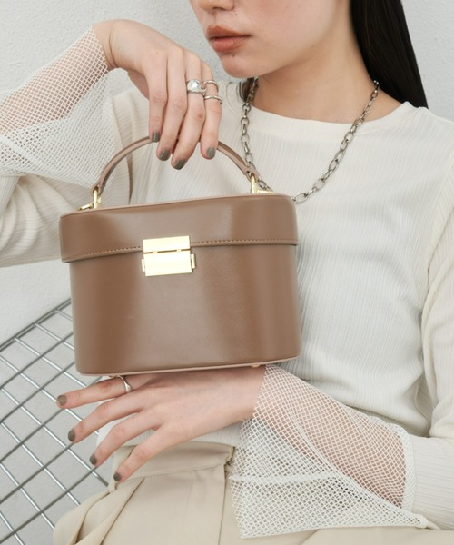 Aunt Marie's（アントマリーズ）の「2WAYバニティバッグ / ハンドバッグ（ハンドバッグ・レディース・ベージュ/ブラック・FREE）」の14枚目の写真