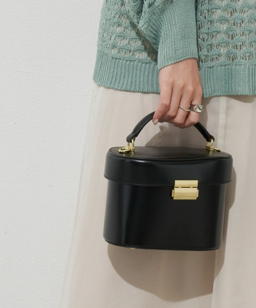 Aunt Marie's（アントマリーズ）の「2WAYバニティバッグ / ハンドバッグ（ハンドバッグ・レディース・ベージュ/ブラック・FREE）」の7枚目の写真