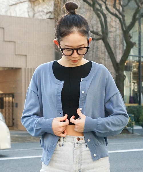 roial（ロイアル）の「CARDIGAN/ROIAL(ロイアル）カーディガン（カーディガン/ボレロ・レディース・ブルー/アイボリー/ブラック/ライトイエロー・MEDIUM/SMALL）」の21枚目の写真