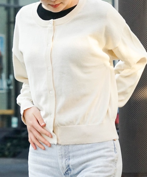 roial（ロイアル）の「CARDIGAN/ROIAL(ロイアル）カーディガン（カーディガン/ボレロ・レディース・ブルー/アイボリー/ブラック/ライトイエロー・MEDIUM/SMALL）」の11枚目の写真