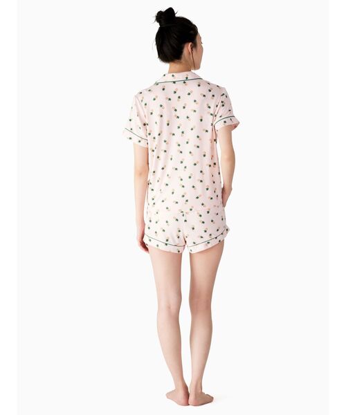 kate spade new york（ケイトスペード ニューヨーク）の「ショート スリーブ ボクサー パジャマ セット（ルームウェア/パジャマ・レディース・ピンク・X-SMALL）」の2枚目の写真