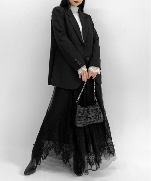 LVEU.(ラブユ.)の「【LVEU.】3wayシャーリングチェーンバッグ / バッグ 鞄 BAG ショルダー ハンドバッグ チェーン ミニ 合皮 合皮 ブラック ZOZOTOWN限定(ハンドバッグ・レディース・ブラック・FREE)」の8枚目の写真