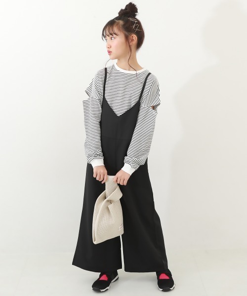 devirock（デビロック）の「キャミサロペット（サロペット/オーバーオール・キッズ・ダークベージュ/ブラック/ライトカーキ・150cm/130cm/110cm/160cm/100cm/120cm/140cm）」の17枚目の写真