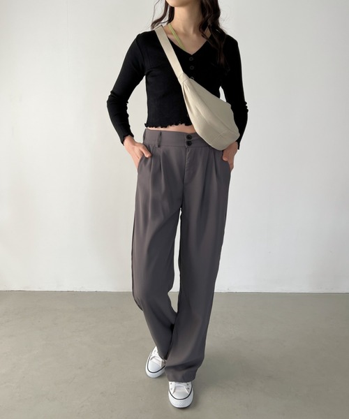 CLEA（クレア）の「ハーフムーンショルダーバッグ/ボディバッグ（ショルダーバッグ・レディース・オレンジ/カーキ/アイボリー/ブラック・FREE）」の9枚目の写真